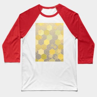 Lemon & Grey Honeycomb Baseball T-Shirt